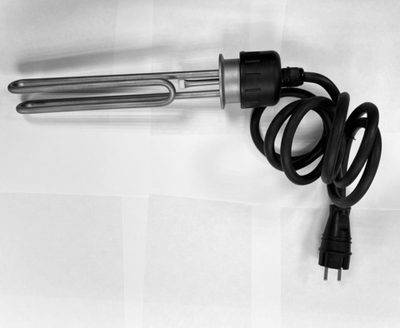 ТЭН для самогонного аппарата 3 кВт (нержавейка) с вилкой и кабелем 2м