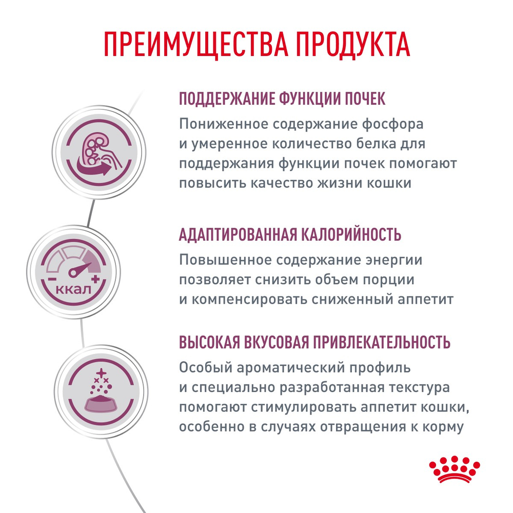 Royal Canin Renal Ренал Корм сухой диета для взрослых кошек поддержание функции почек 4кг