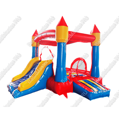 Надувной батут "Мини-Замок" 3,5*3*2,8 м.