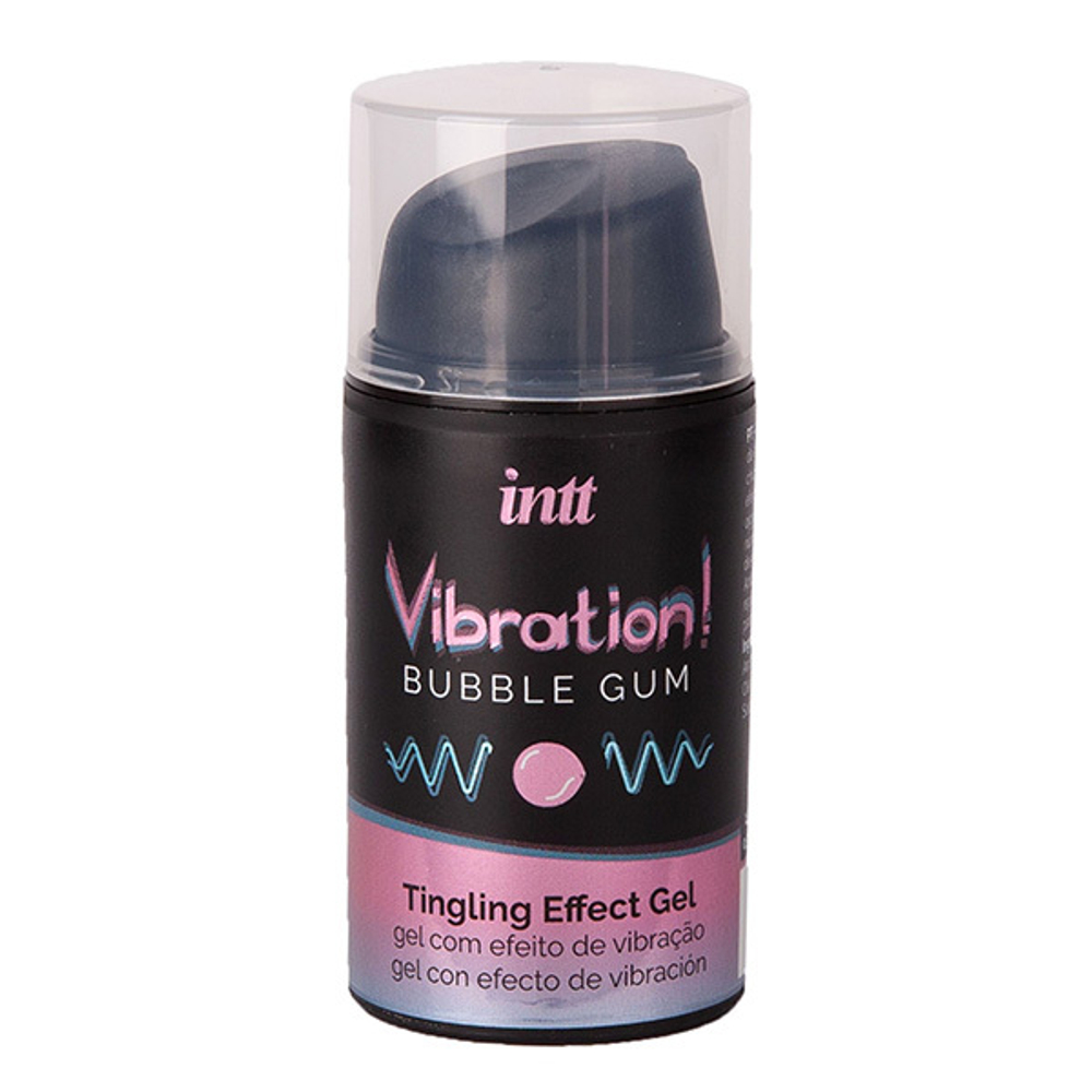 Жидкий интимный гель с эффектом вибрации INTT Vibration! Bubble Gum 15мл