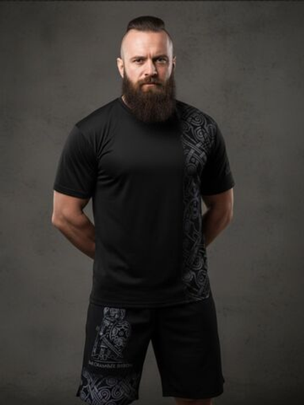 Футболка тренировочная мужская LEGENDA Варяги черная