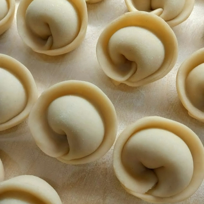 Пельмени детские с курицей, цукини и сливками