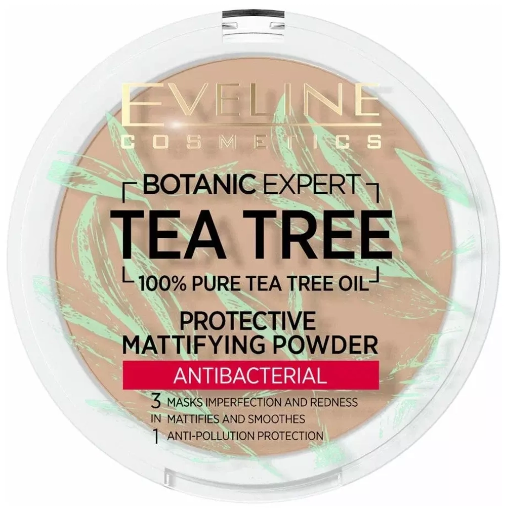 "Eveline" Botanic Expert Матирующая антибактериальная пудра для лица 3в1 №004-BEIGE 9гр (*3*18)