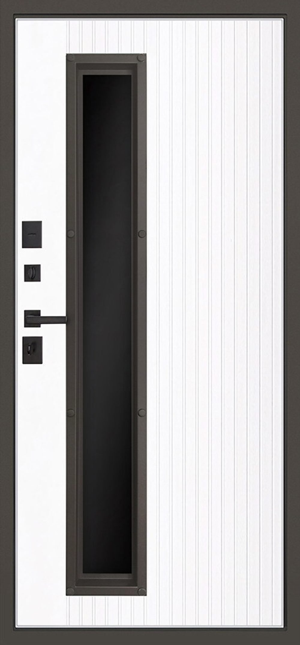 Стальная дверь "Камалия с окном (терморазрыв 3к)"