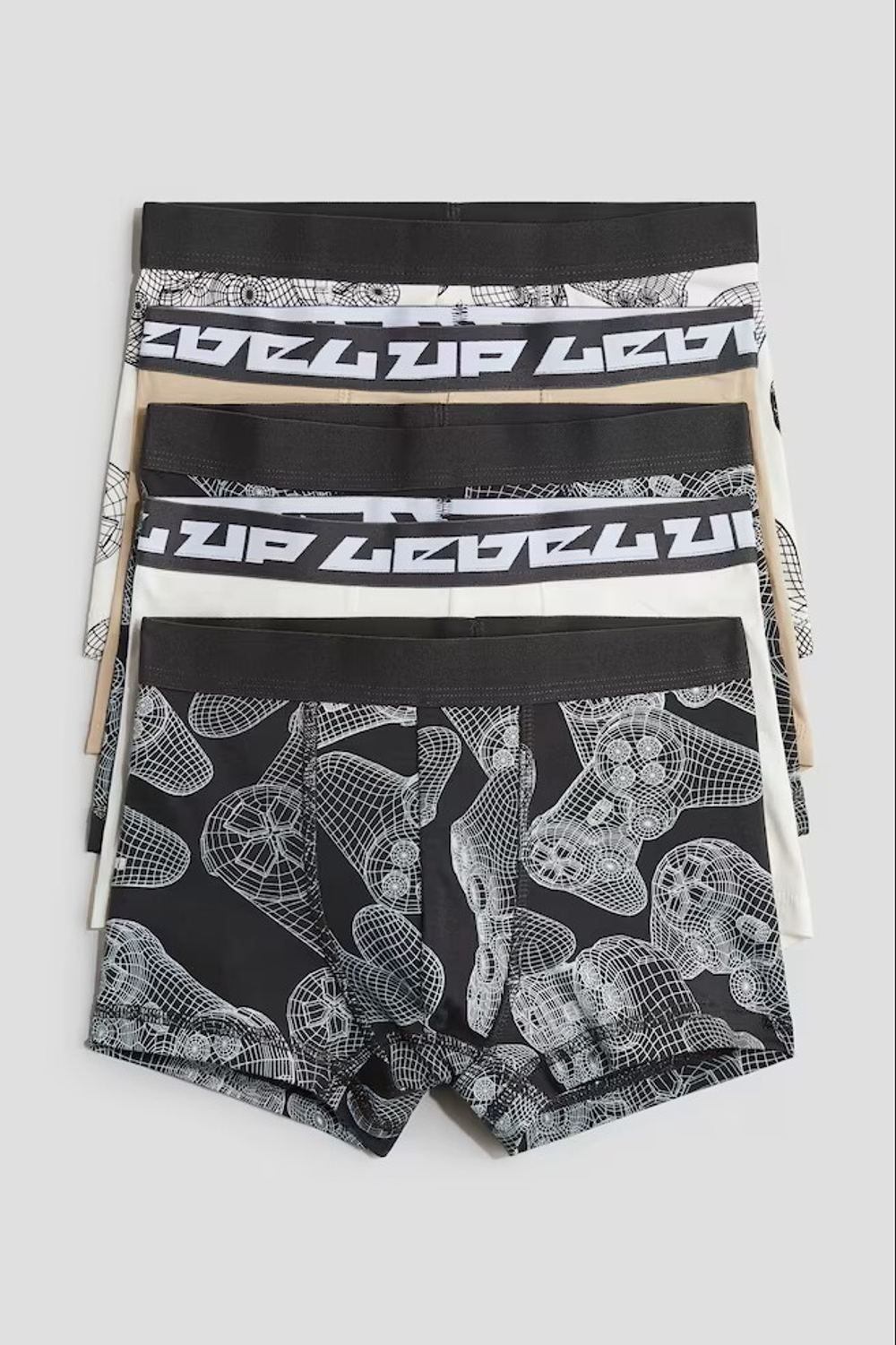 H&M Набор из пяти трусов-боксеров, темно-серый