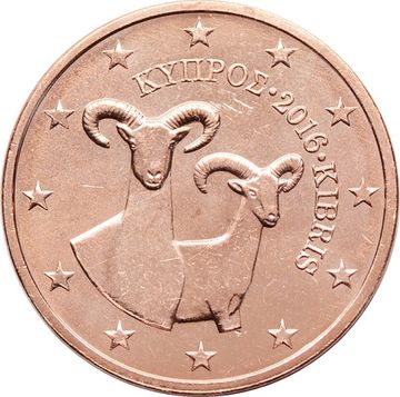 2 евроцента 2016 Кипр (2 euro cent)