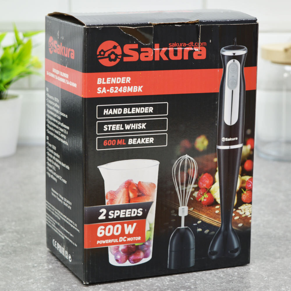 Блендерный набор SA-6248MBK 600Вт DC мотор венчик стакан