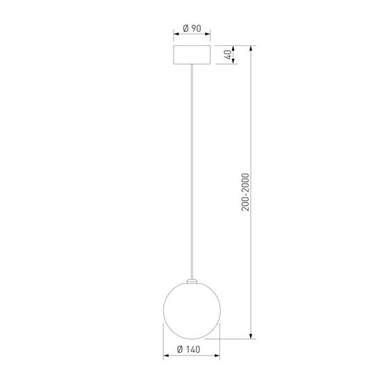 1_101 / светильник подвесной / латунь