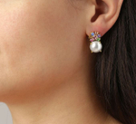 Серьги Dyrberg Kern BECKIA SG PASTEL MULTI / WHITE PEARL 460069