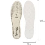 Стельки для обуви КОМФОРТ, УНИВЕРСАЛЬНЫЙ размер RU 34-45 / EU 35-46 с линиями выреза, SHEGRA (ШЕГРА), 700733