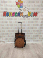 Коляска прогулочная Baballo Future 2024 коричневая (белая рама)