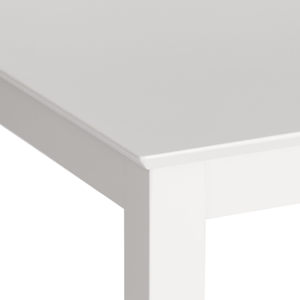 Обеденный комплект Хадсон (стол + 4 стула)/ Hudson Dining Set дерево гевея/мдф, стол: 110х70х75см / стул: 44х42х89см, pure white (белый 2-1), ткань кор.-зол.(1505