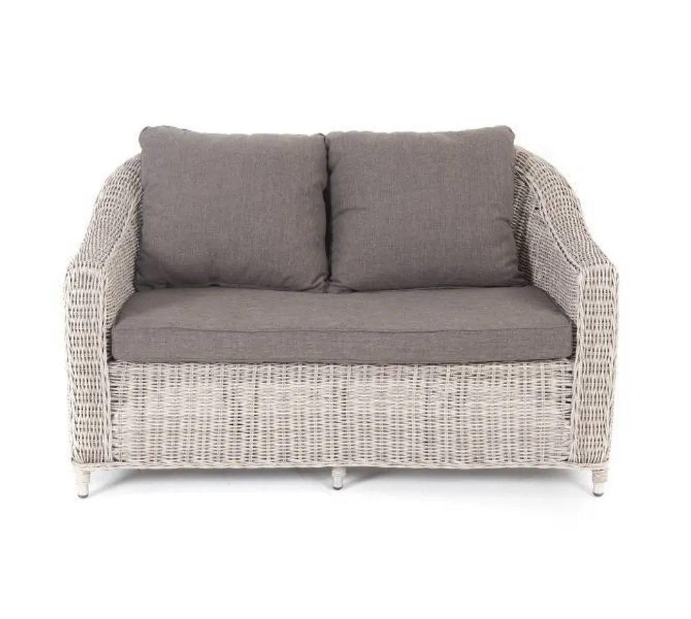 "Кон Панна" диван из искусственного ротанга двухместный, цвет бежевый