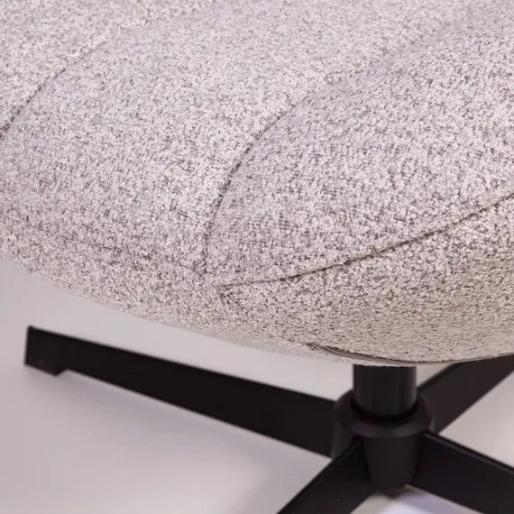 Крутящееся кресло Mateo, светло-серое букле