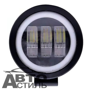 Прожектор LED-СТГ -круг 30W (90*55*60) 3Lens +ДХО бл/дальн шт (LED-9798-30w-RING-ROUND) NTS