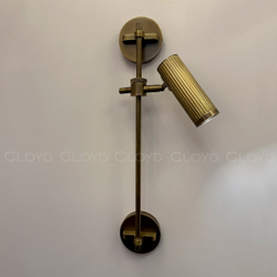 Бра Cloyd METODA-A W1 / выс. 55 см - латунь темная (арт.20461)