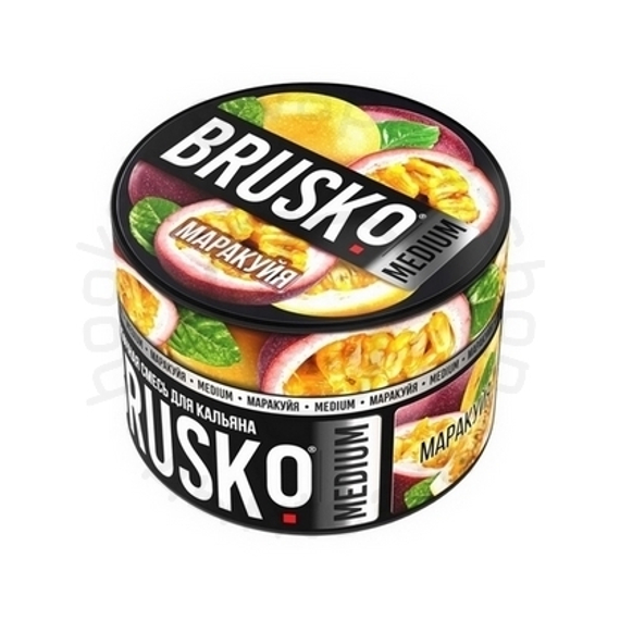 Бестабачная смесь для кальяна BRUSKO, 50 г, Маракуйя, Medium (М)