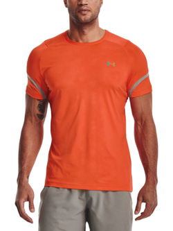 Теннисная футболка Under Armour Rush Emboss Short Sleeve - Orange