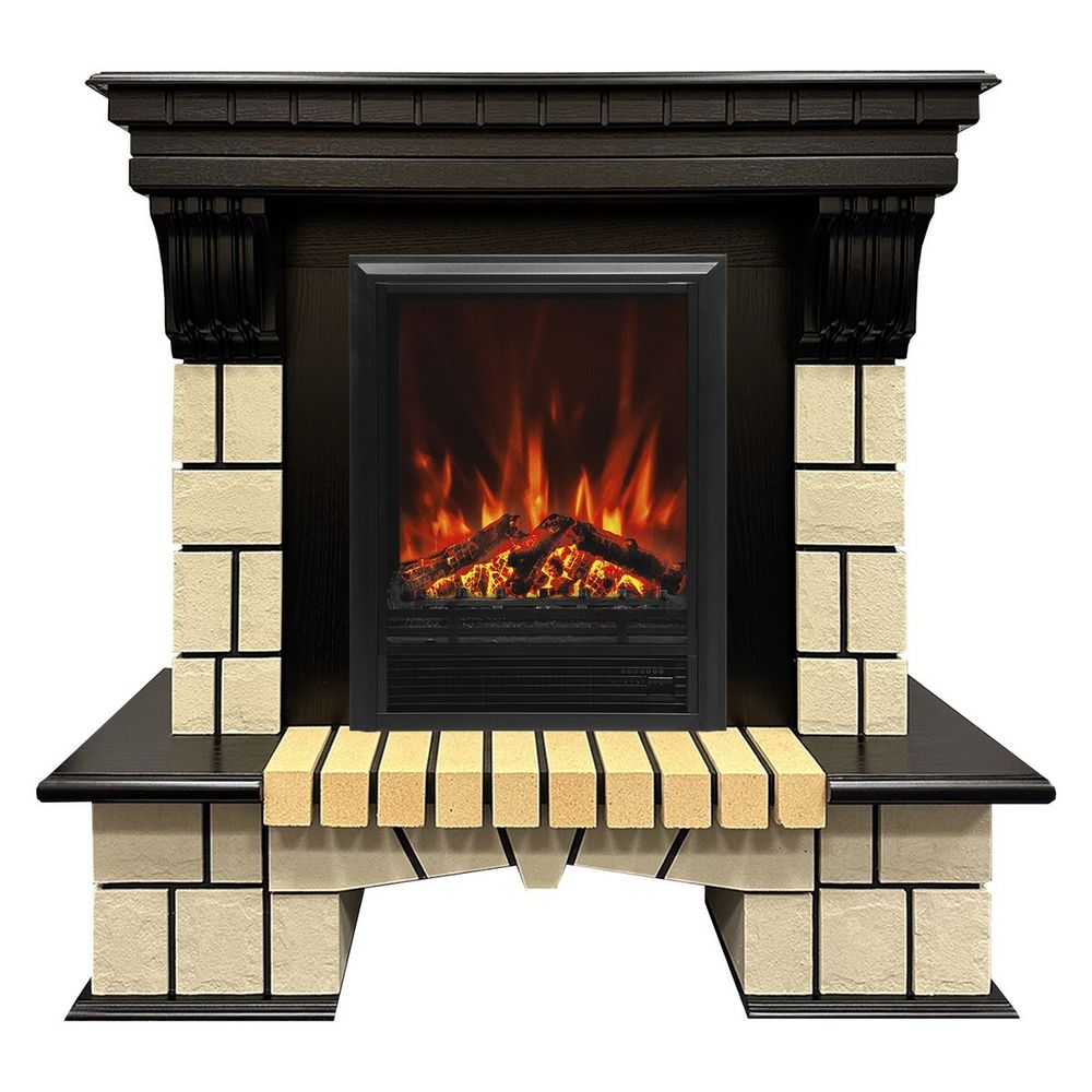 Электрокамин RealFlame Stone ML STD античный дуб c очагом Eugene