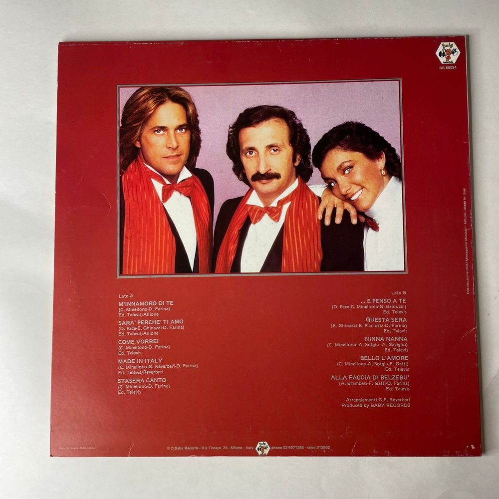 Винтажная виниловая пластинка LP Ricchi E Poveri Богатые и Бедные, E Penso A Te (Италия 1981)