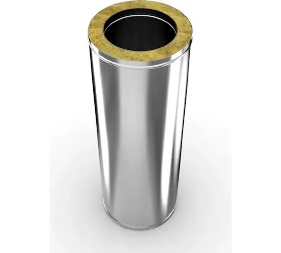 Дымоход Ferrum DN200*280 сэндвич 1000мм 0,8/430 28751