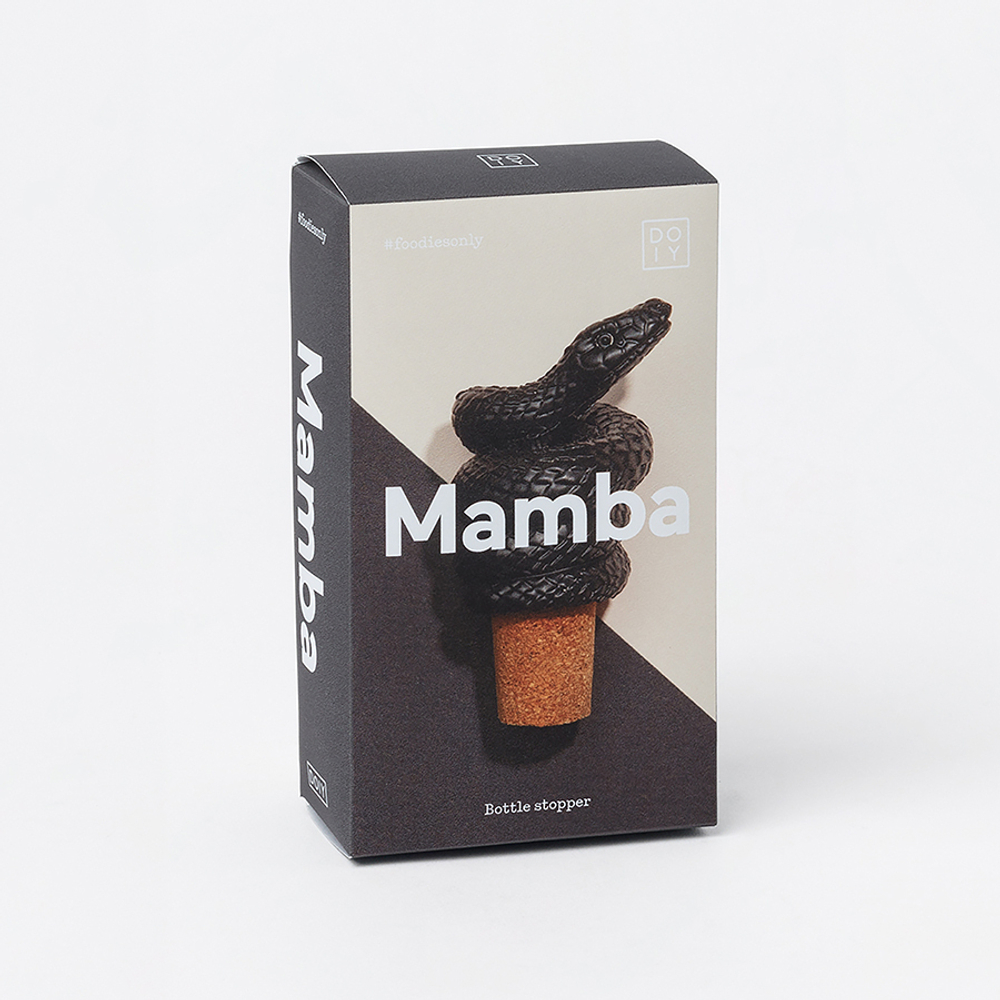 Пробка для бутылок mamba, черная