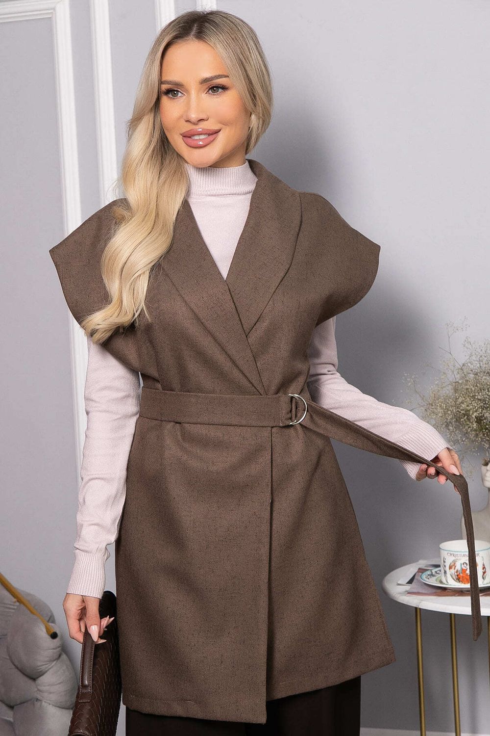 Жилет костюмный Жюлли (шоколад) Б14488-4М LT Collection