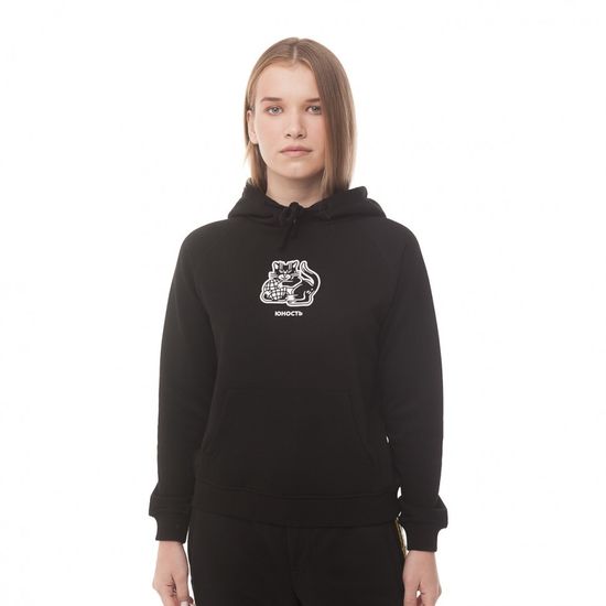Худи ЮНОСТЬ™ жен. «Ворлдвайд» (Черный)