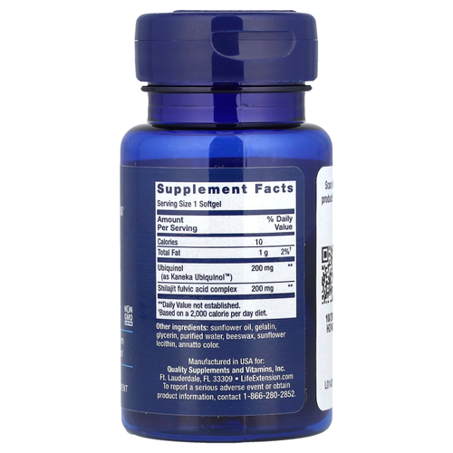 Life Extension, Super Ubiquinol CoQ10 с улучшенной поддержкой митохондрий, 200 мг, 30 гелевых капсул