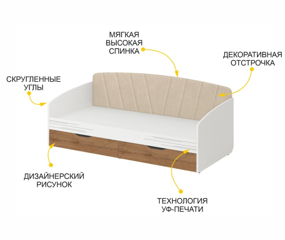 Аляска-503 (DaVita) 503.11 Кровать односпальная