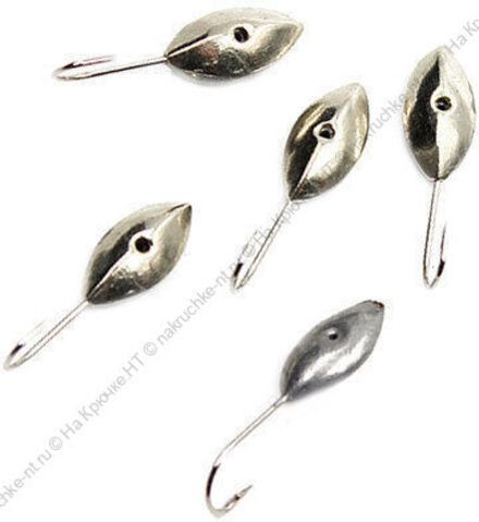 Мормышка паяная ЯМАН Овсинка, вес 0,55 г, никель