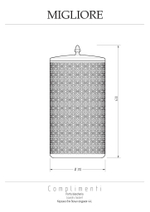 Корзина для белья Migliore 24738 хром 44 л