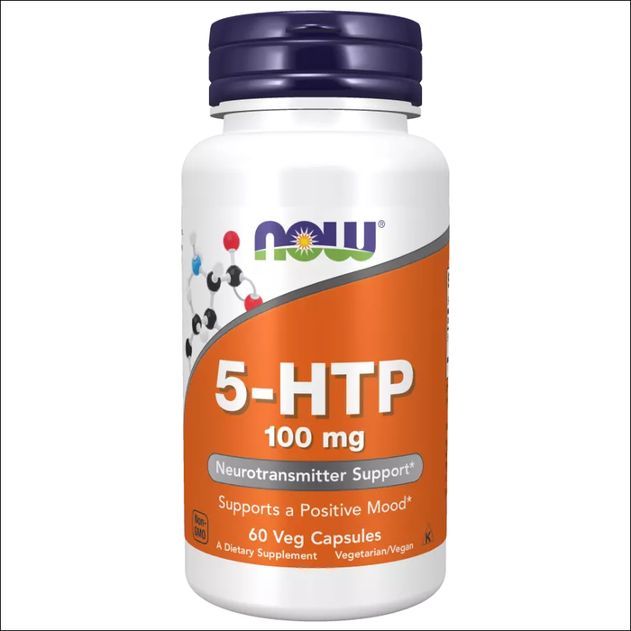 5-Гидрокситриптофан, 5-HTP 100 mg, Now Foods, 60 капсул