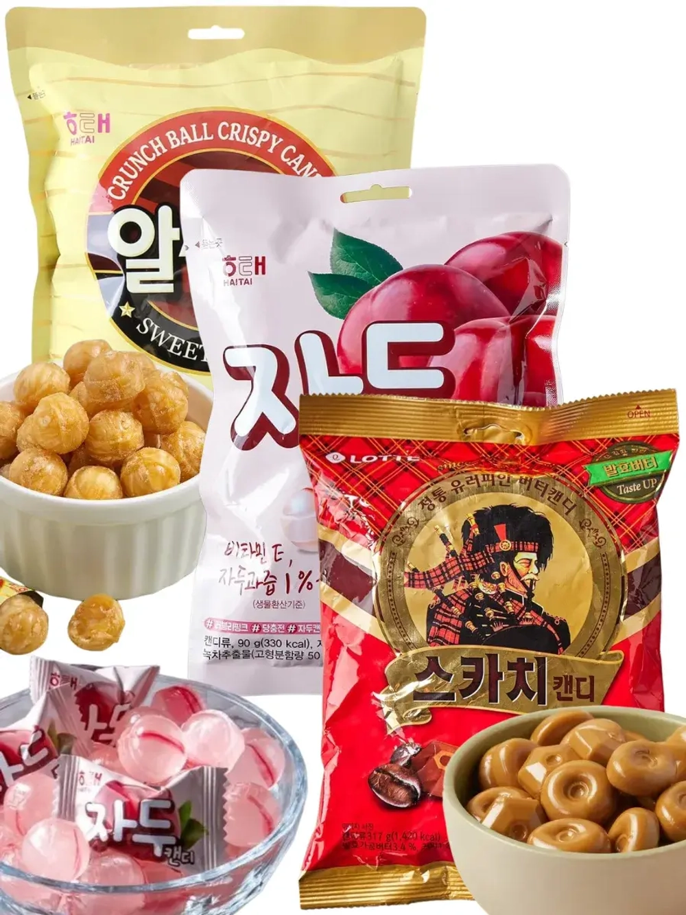 Леденцы со вкусом Арахиса, Сливы, Скотч Кофе 3 шт