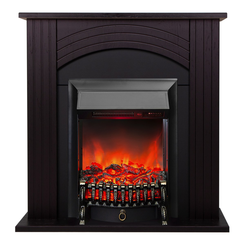 Электрокамин RealFlame Hanna DN орех с очагом Fobos Lux Black RC