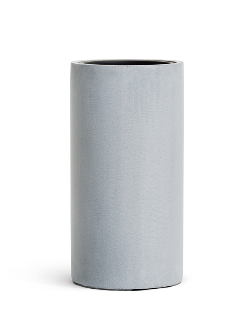 Кашпо TREEZ Effectory Beton Высокий цилиндр Серый ледник в-60 см, д-31 см 41.3320-02-029-LG-60