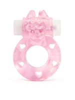 Эрекционное виброкольцо Sexy Friend в форме розового зайчика