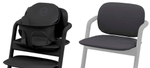 Стульчик для кормления Cybex Lemo 4 в 1 с мягкими чехлами Comfort Inlay Suede Grey/Stunning Black