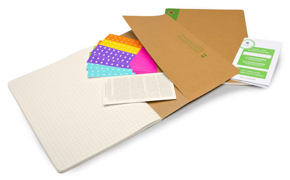 Блокнот Moleskine Evernote XLarge 190х250мм 120стр картон клетка бежевый 2шт (SKQP422EVER)