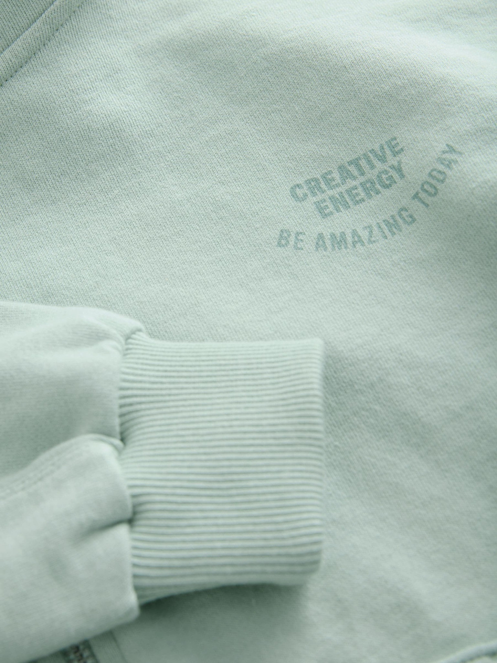 Толстовка с капюшоном на молнии для девочки Next E61-818, Светло-зеленый