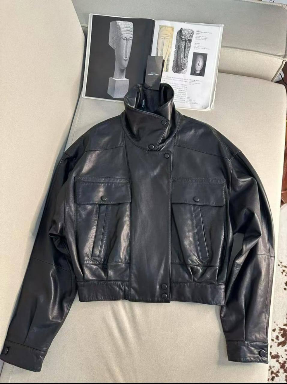 Кожаная куртка Yves Saint Laurent, арт. 478890847