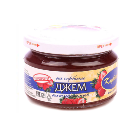 Джем на фруктозе Клубника Здоровые Сладости 240 гр