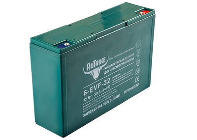 Тяговая аккумуляторная батарея RuTrike 6-EVF-32 (12V32A/H C3)