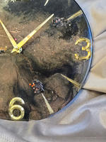 Настенные часы из эпоксидной смолы 30 см — космос в вашем интерьере 🌌✨