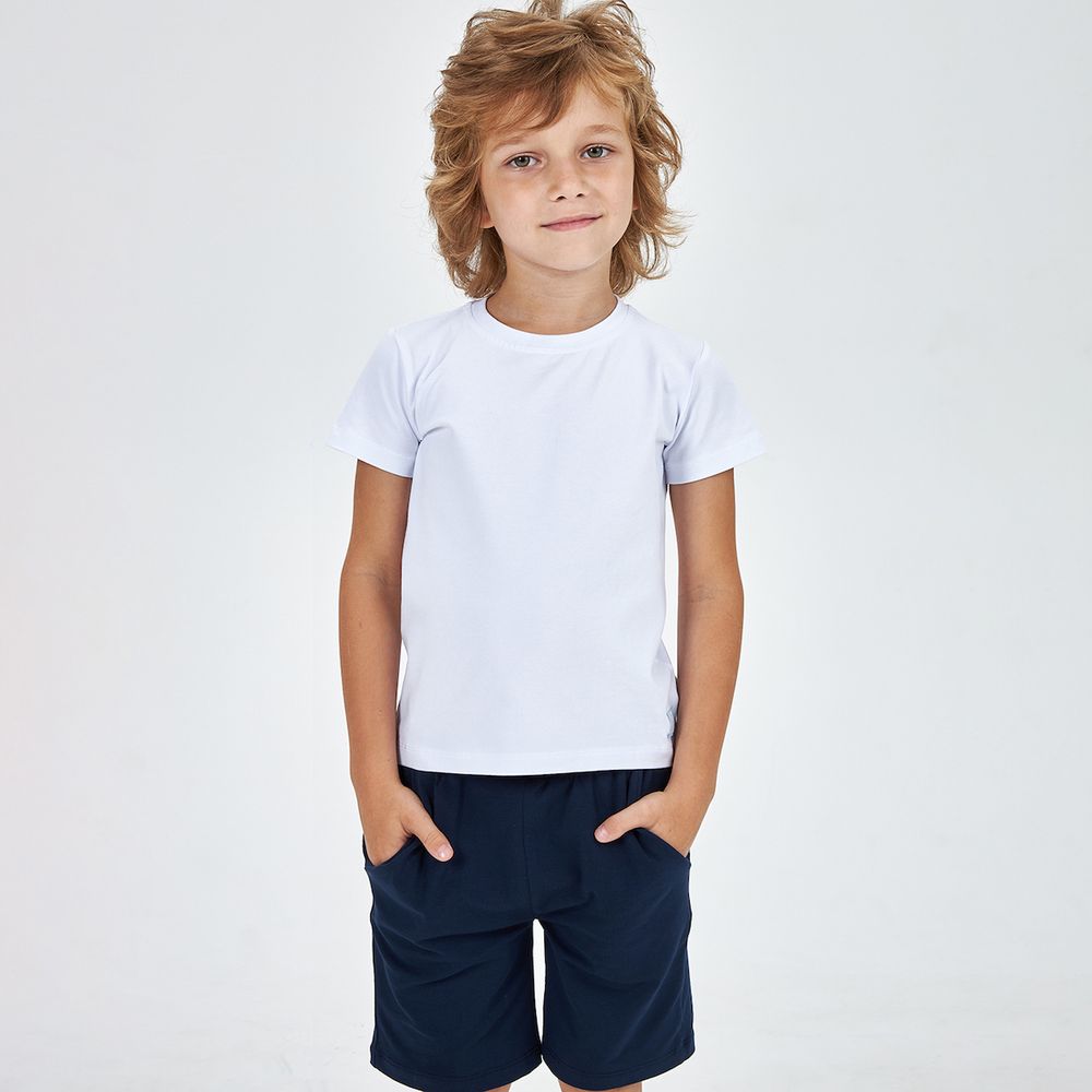 Белая футболка для мальчика KOGANKIDS