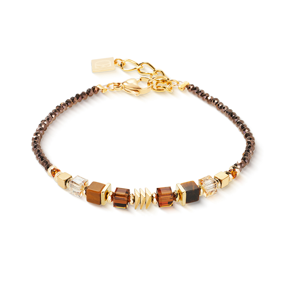 Браслет Coeur de Lion Brown-Gold 3044/30-1116