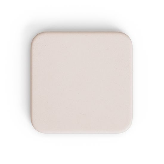 Уличный стол Dina высокий белый из цемента и стали со столешницей 70х70 см