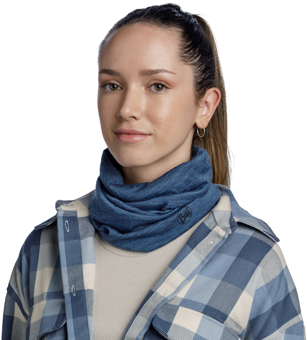 Шерстяной шарф-труба Buff Merino Lightweight Multistripes Tempest
