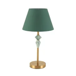 8275/1T CLASSI латунь/зеленый, металл/керамика/ткань Настольная лампа Е14 1*40W 220V VERMONT