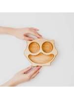 Деревянная менажница "Каширский Кот" из кедра